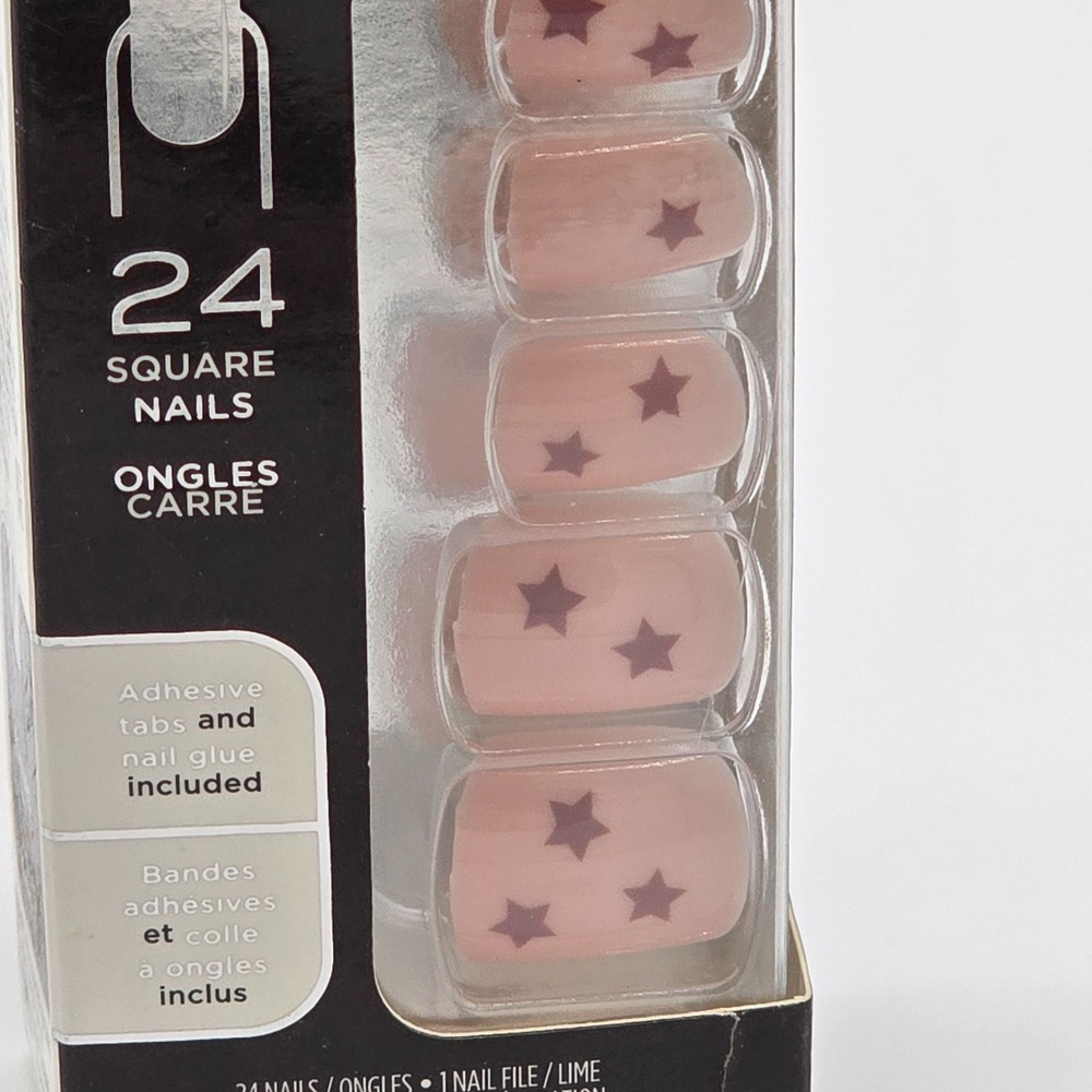 Sally Hansen Salon Effects Perfect Manicure SQ041 What A Star Square Nails 24